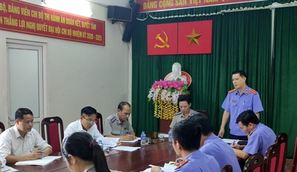 Viện KSND huyện Thạch Thất kiểm sát trực tiếp công tác THADS tại Chi...